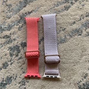 White and Pink Apple Watch Band Series 3